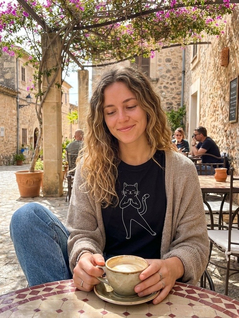 Sudadera Orgánica 'Gato Zen' | Edición Premium product image (3)