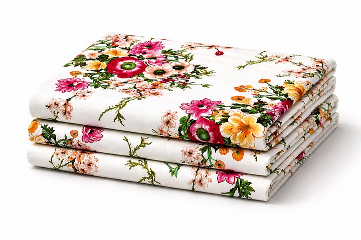 Pink & Orange Garden Bloom DBP Fabric product image (1)