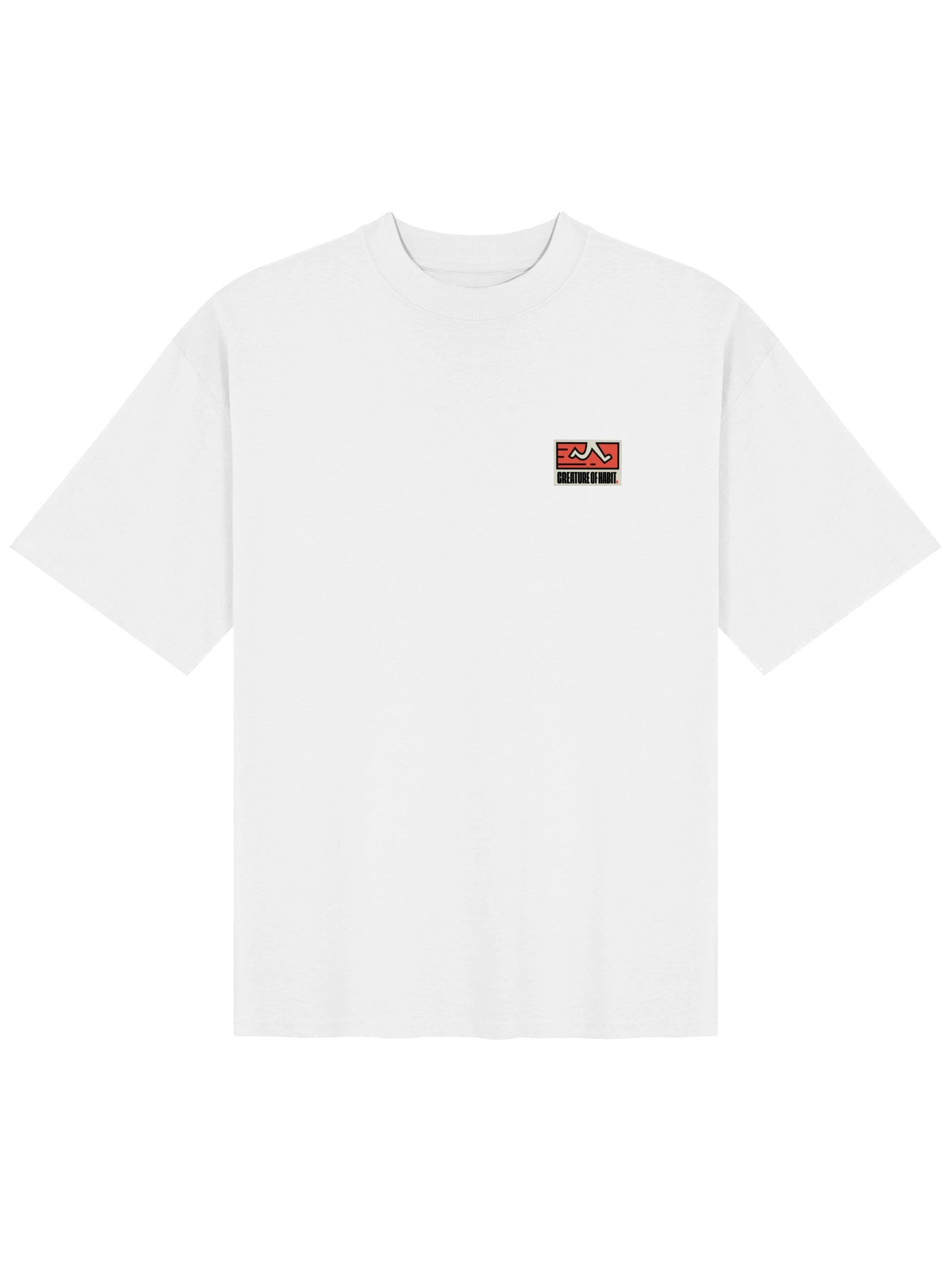 Squiggles White Oversized T-Shirt product image (1)