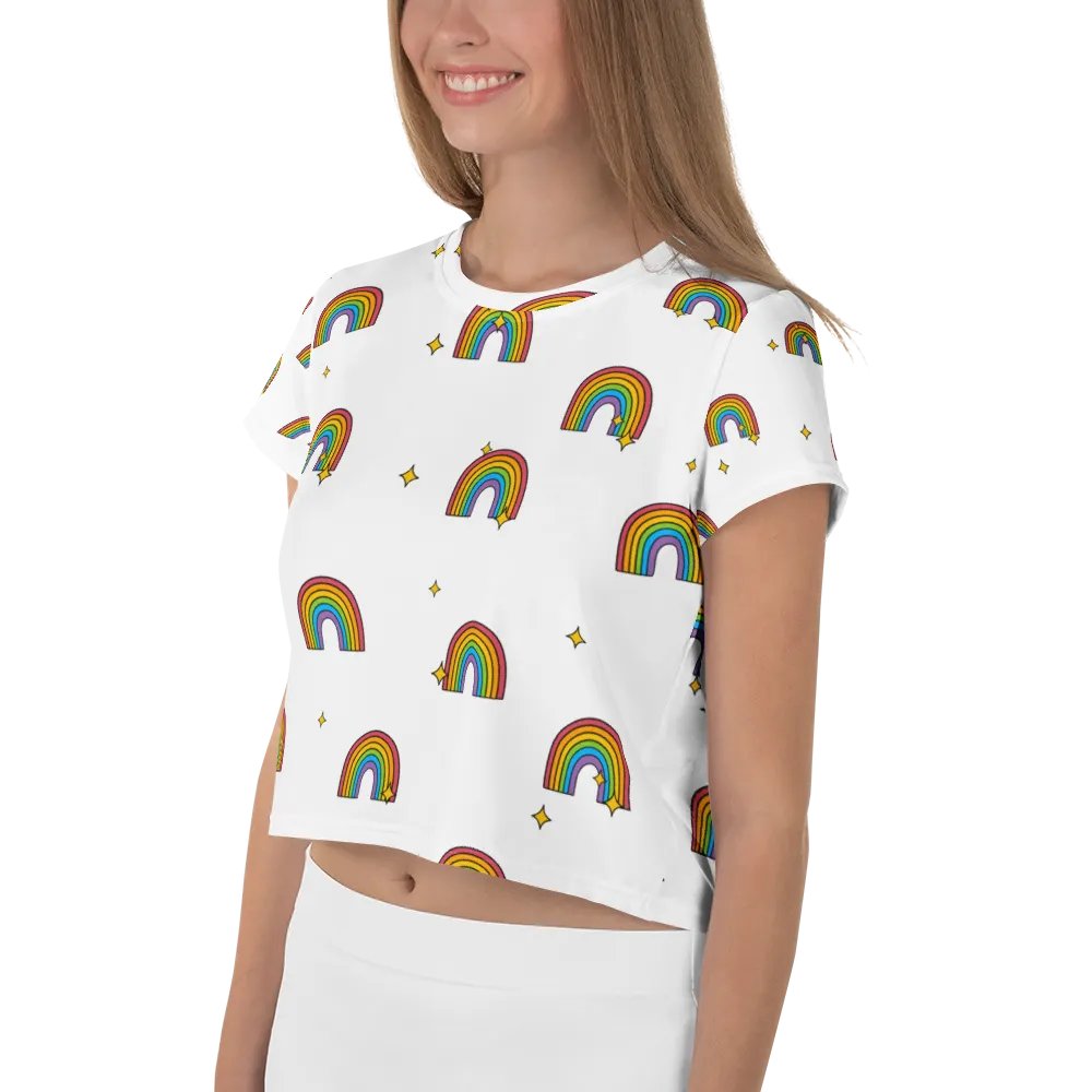 Rainbow Dreams All-Over Crop Tee product image (3)