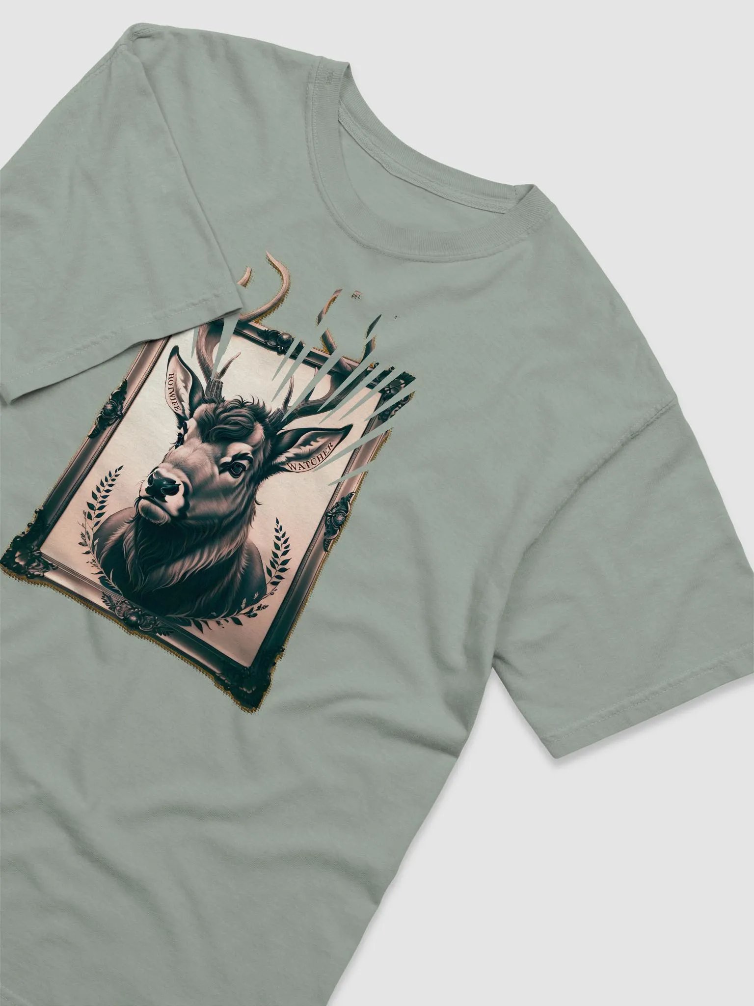 Stag Framed art hotwife watcher T-shirt product image (19)