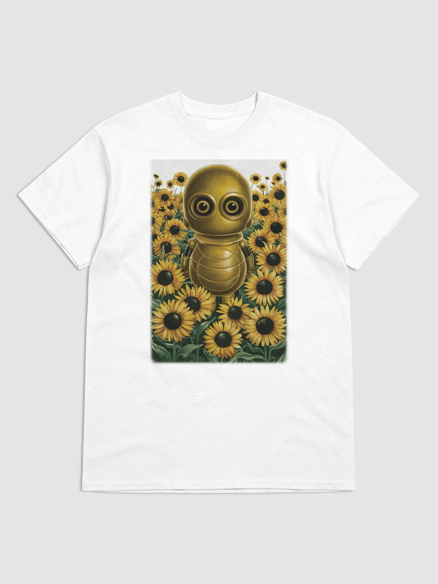 Android standing in a field of sunflowers product image (1)