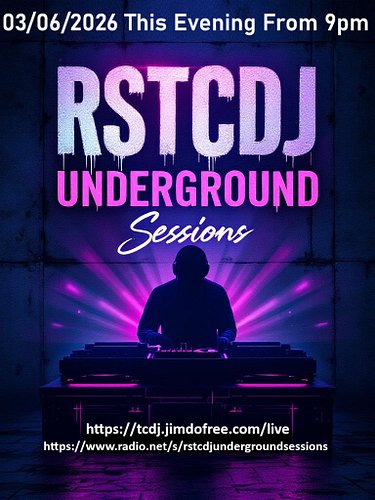 This evening from 9pm 
Listen On:
Website: https://tcdj.jimdofree.com/live
Radio: https://www.radio.net/s/rstcdjundergroundse...