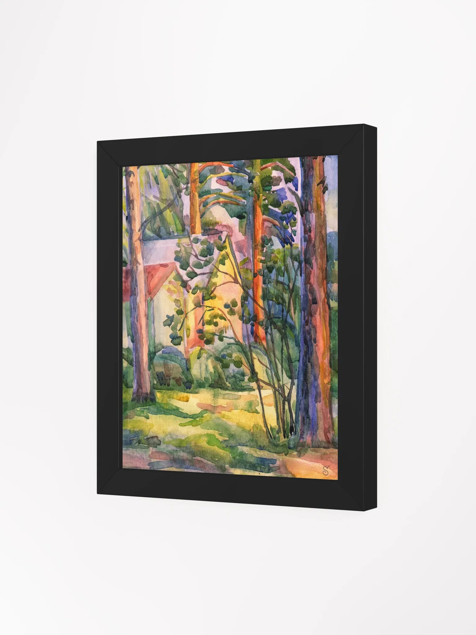 Enchanted Forest Watercolor Poster - Private House with Ffence product image (7)