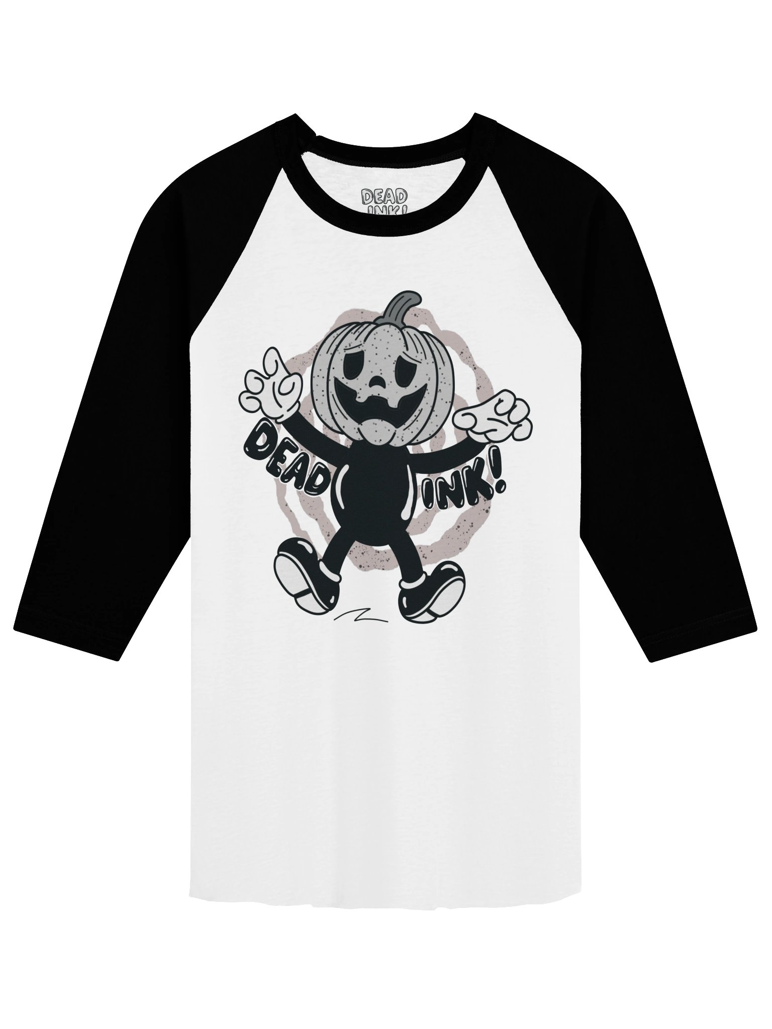 Pumpkin Mascot Raglan 3/4 Shirt product image (5)