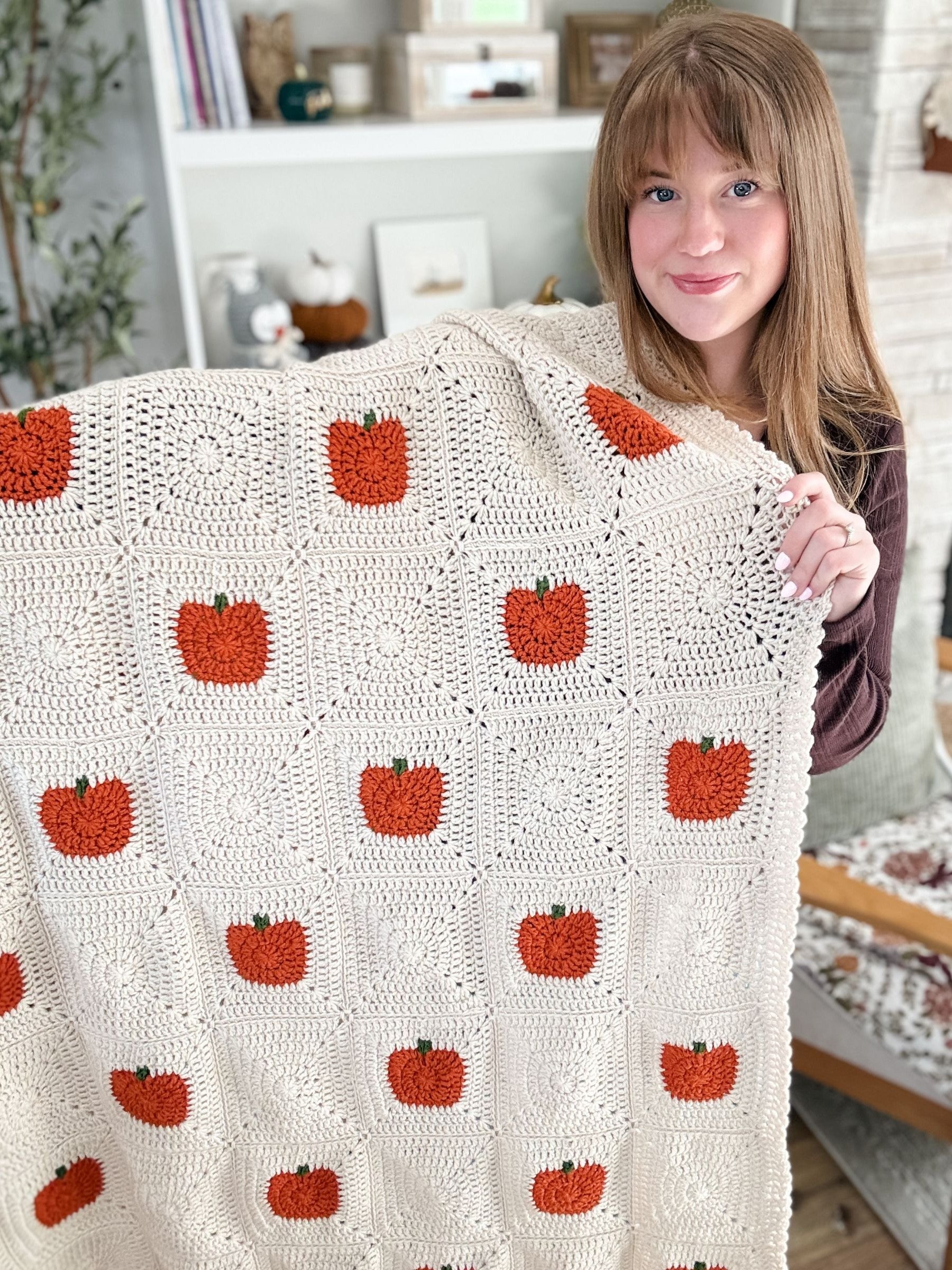 The Pumpkin Patch Blanket Crochet Pattern product image (1)