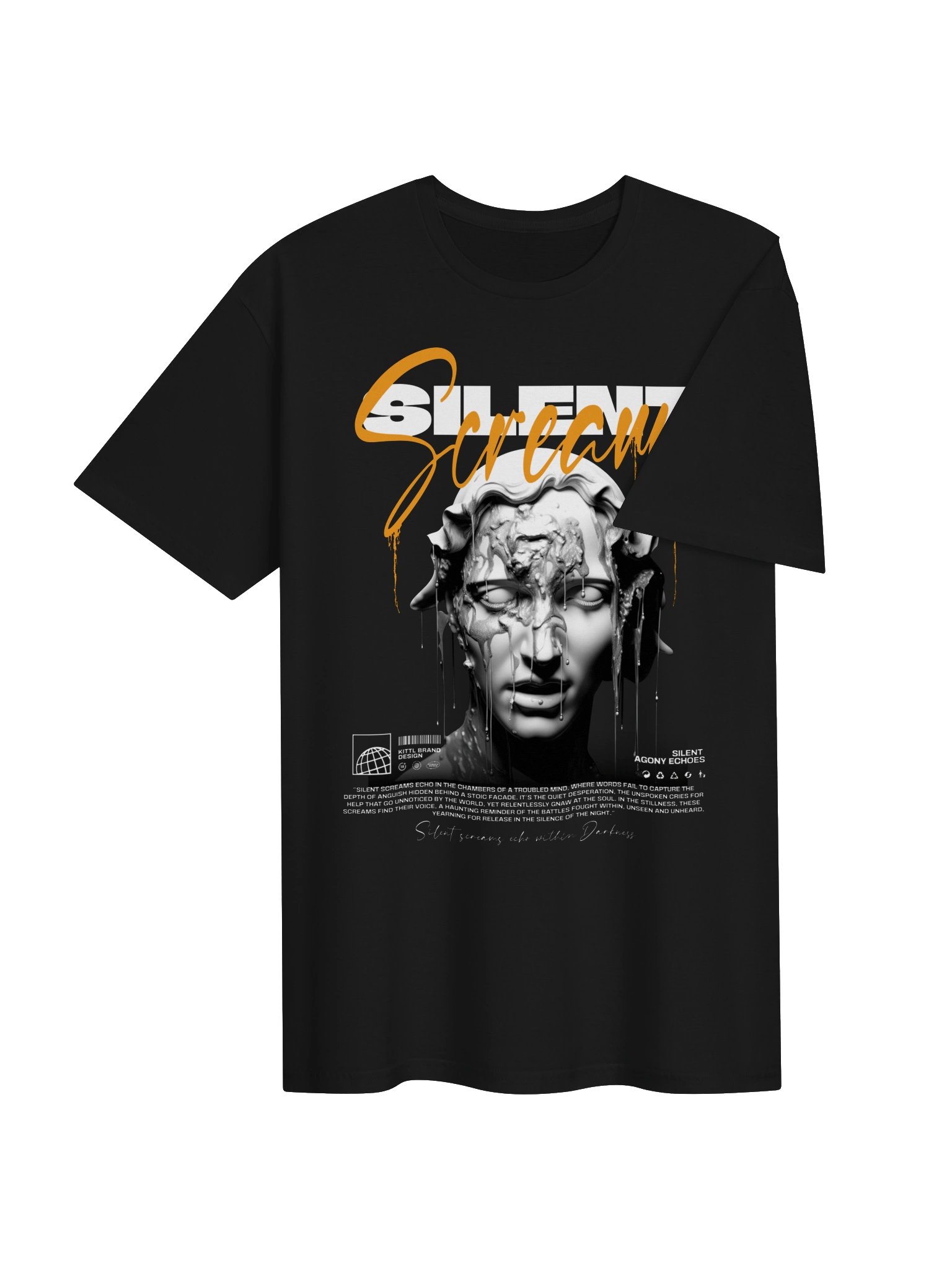 Silent Screams Statue Graphic Unisex Softstyle T-Shirt product image (3)