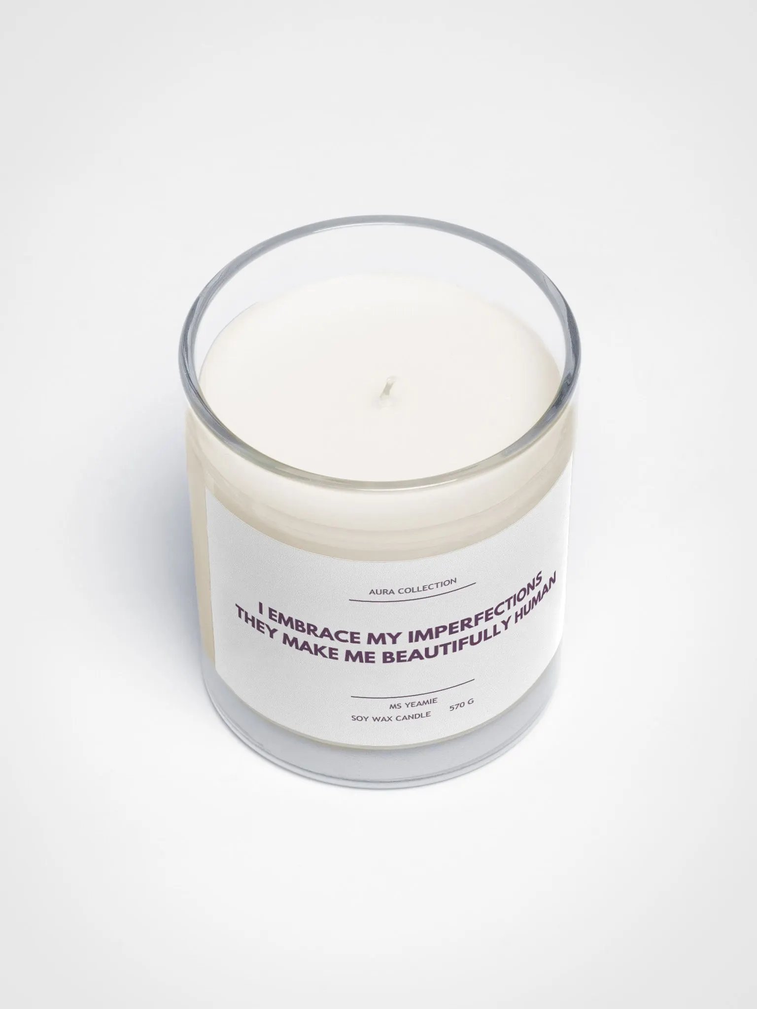 AURA COLLECTION : Embrace Imperfections Soy Wax Candle product image (3)