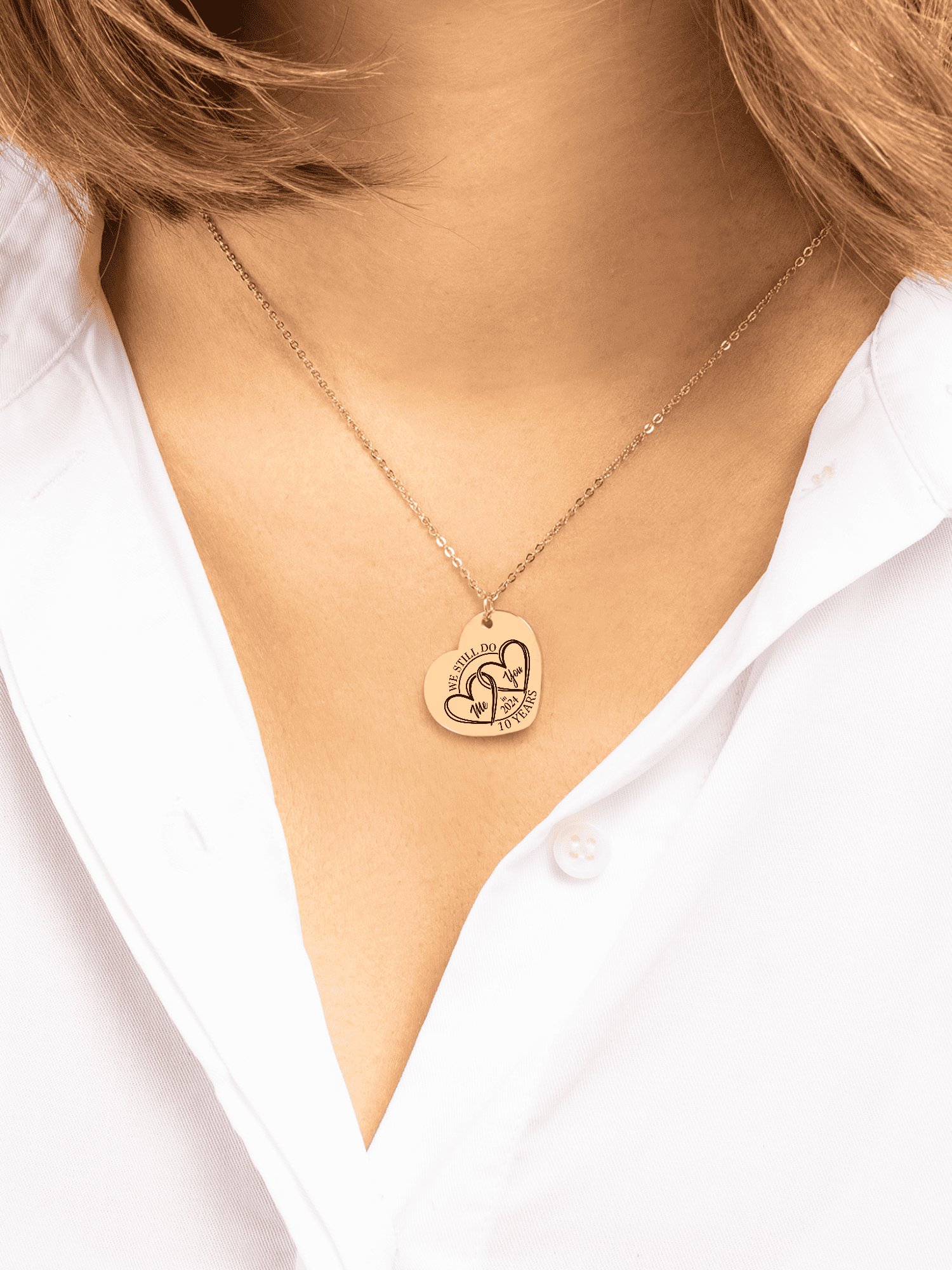 We Still 'I DO' 10 Years Later Anniversary Necklace product image (6)