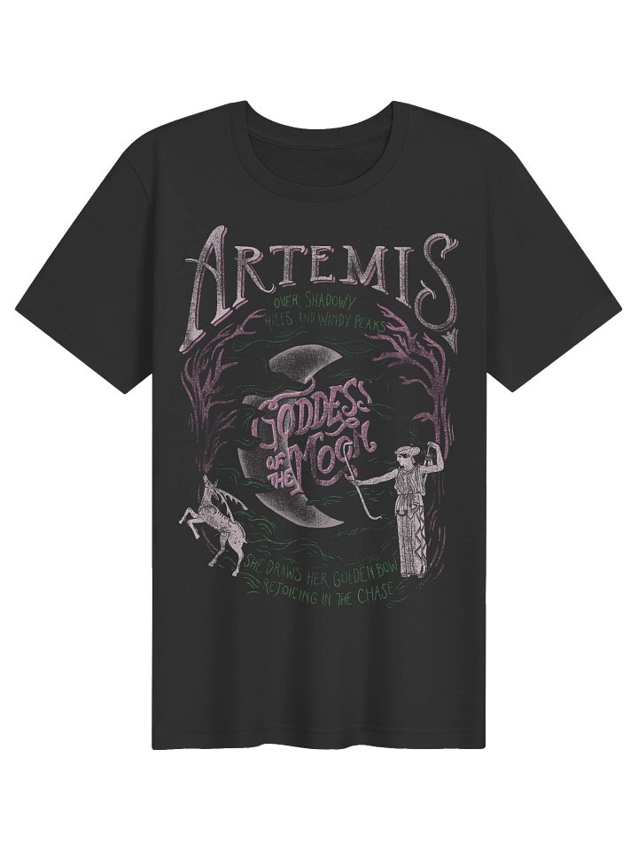 Artemis Goddess of the Moon vintage band tee unisex purple/green product image (1)