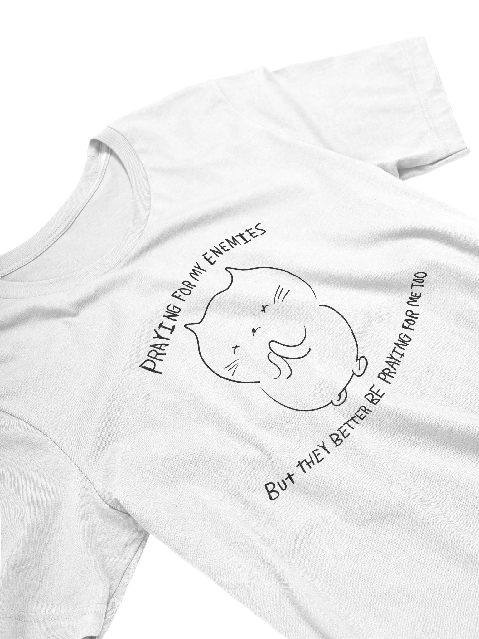 Praying for my enemies Statement Tee product image (3)