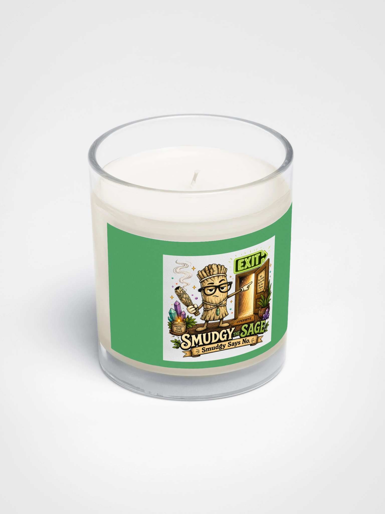 Smudgy Says No | Sarcastic Spiritual Collection Soy Candle product image (2)
