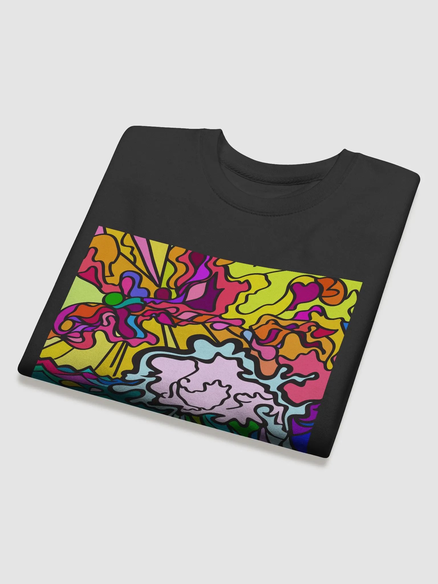 Energetic Waves Premium Sweatshirt – Wave at Sunset product image (4)