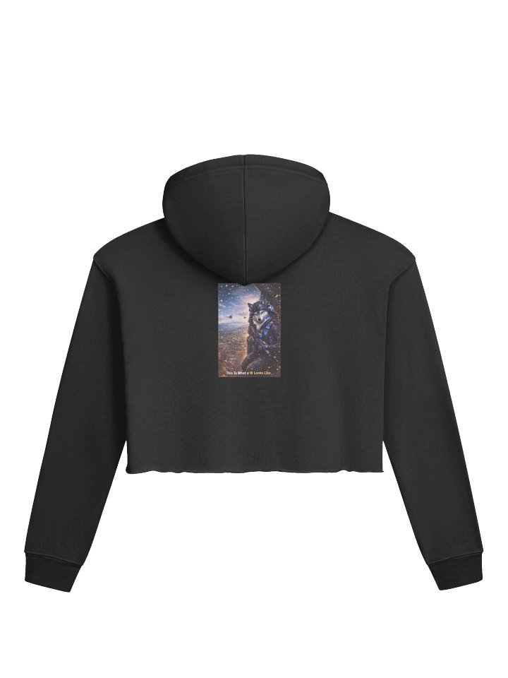 Lunar Wolf Crop Hoodie product image (4)
