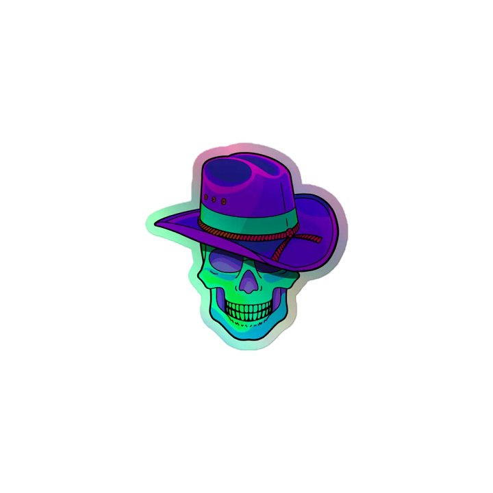 Dead Cowboy Holographic Sticker product image (2)