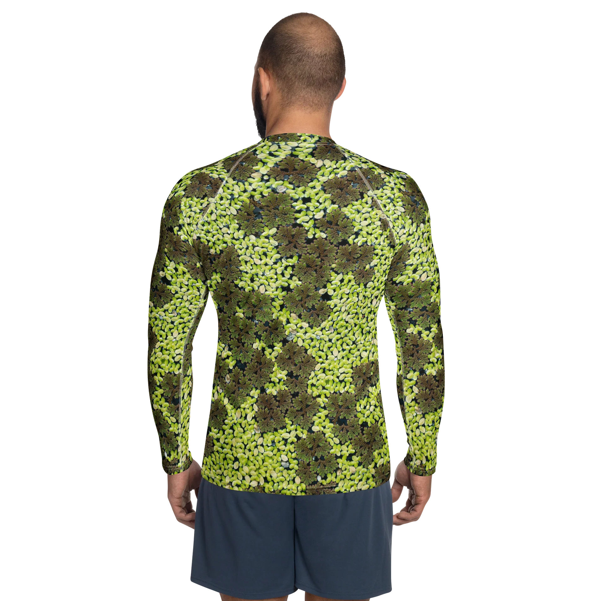 Verdant Life Light All-Over Print Men's Botanical Long Sleeve Rash Guard product image (2)