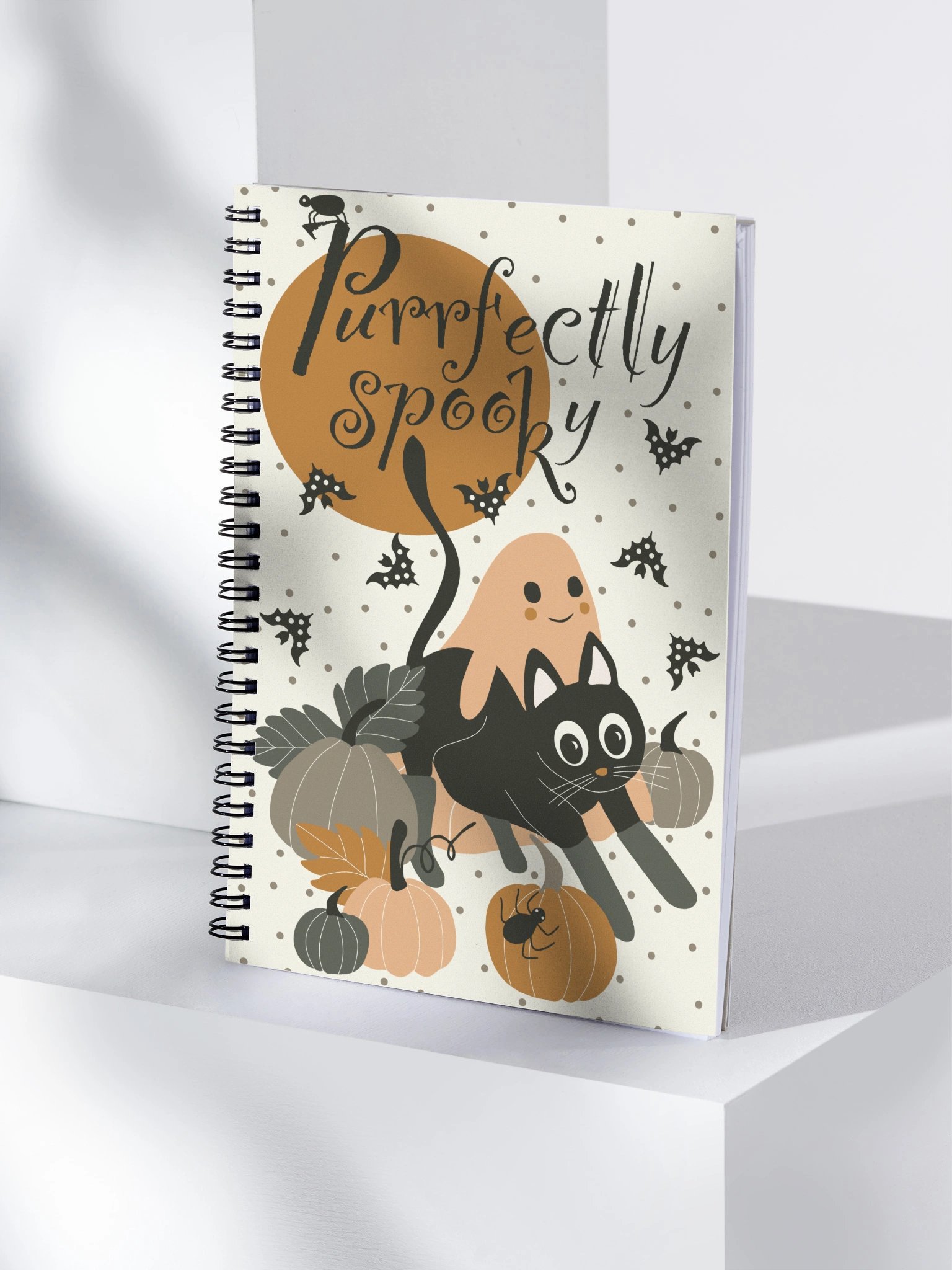 Purrfectly Spooky Spiral Notebook product image (1)
