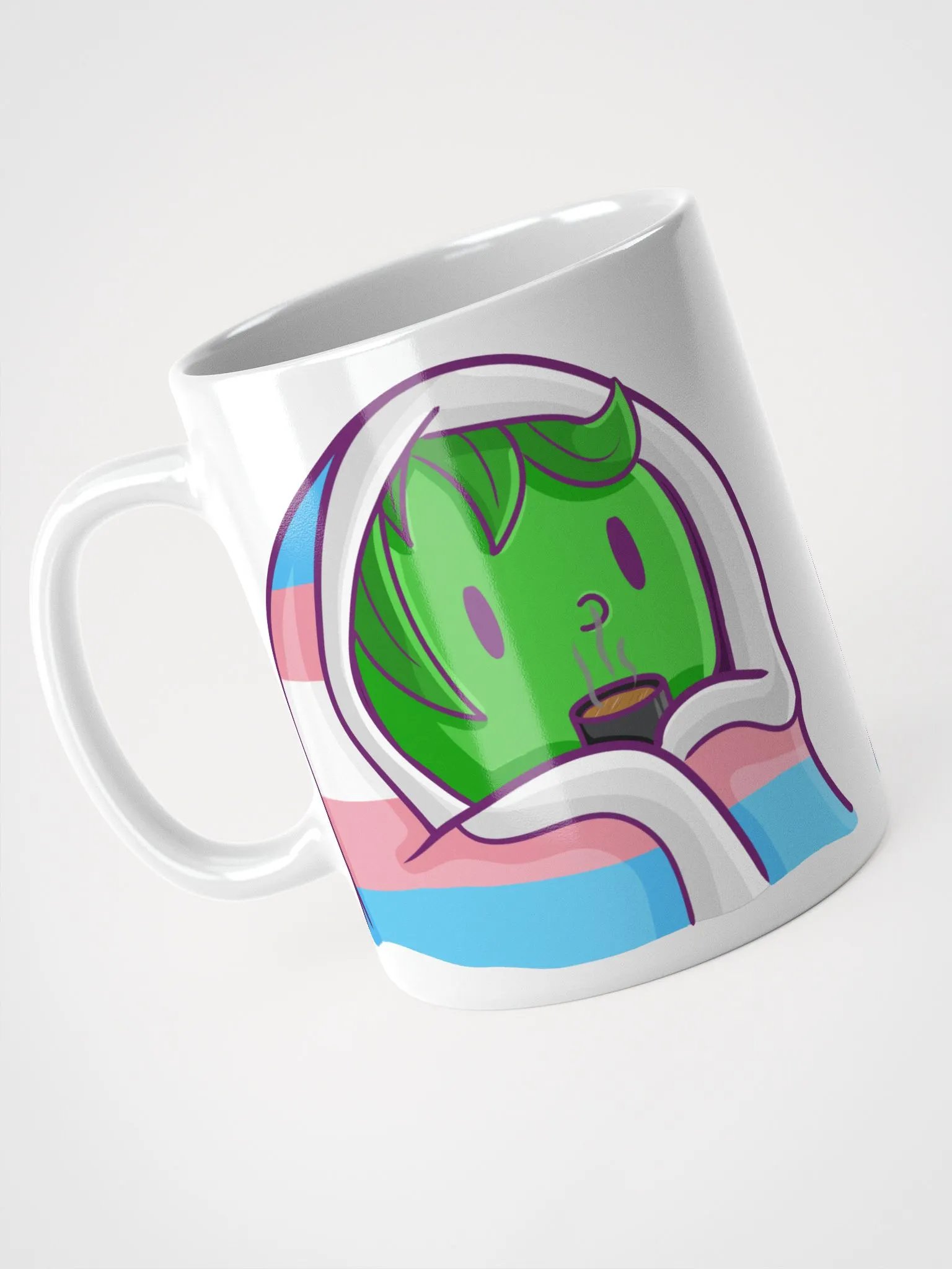 Trans Pride Cuddler Mug | Art by Duck product image (3)