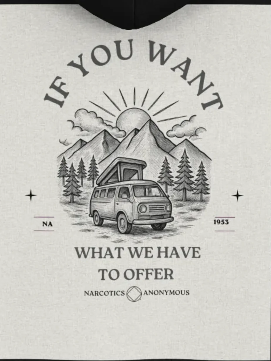 Narcotics Anonymous Mountain Van Hoodie product image (3)
