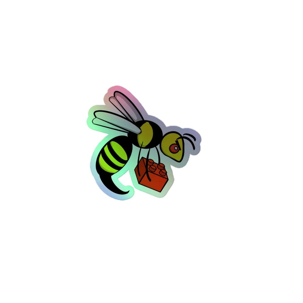 Holo Brick Wasp Sticker product image (1)