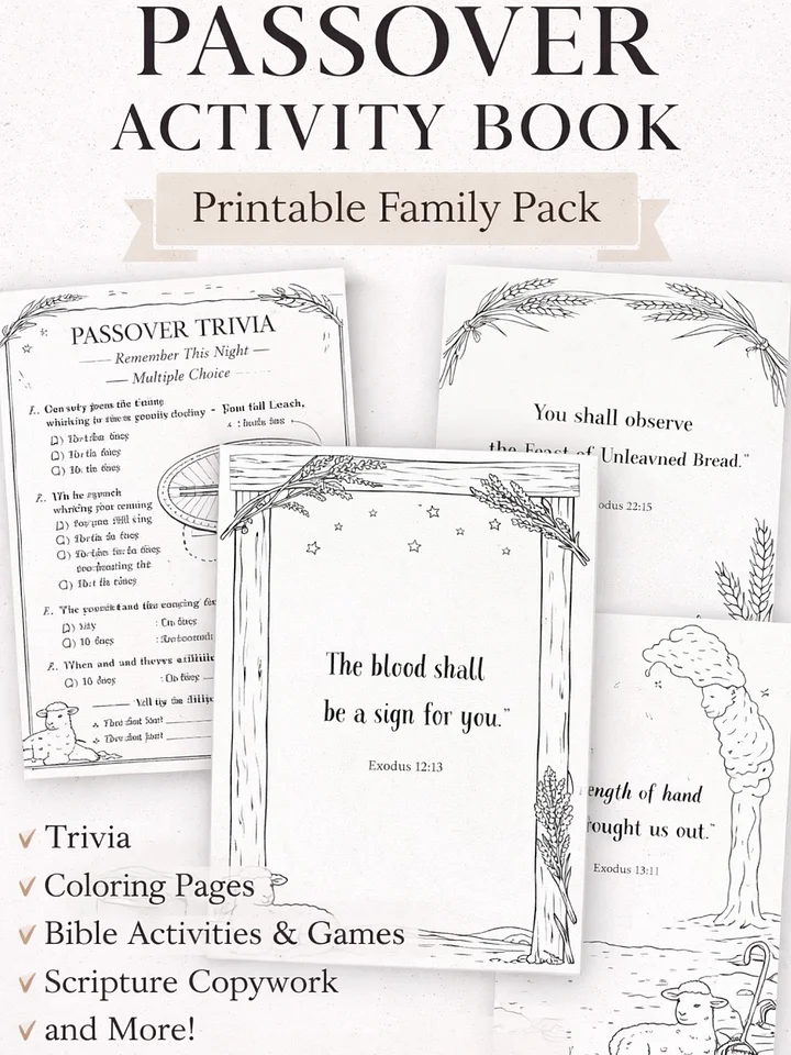 Passover Printable Set (Members) product image (1)