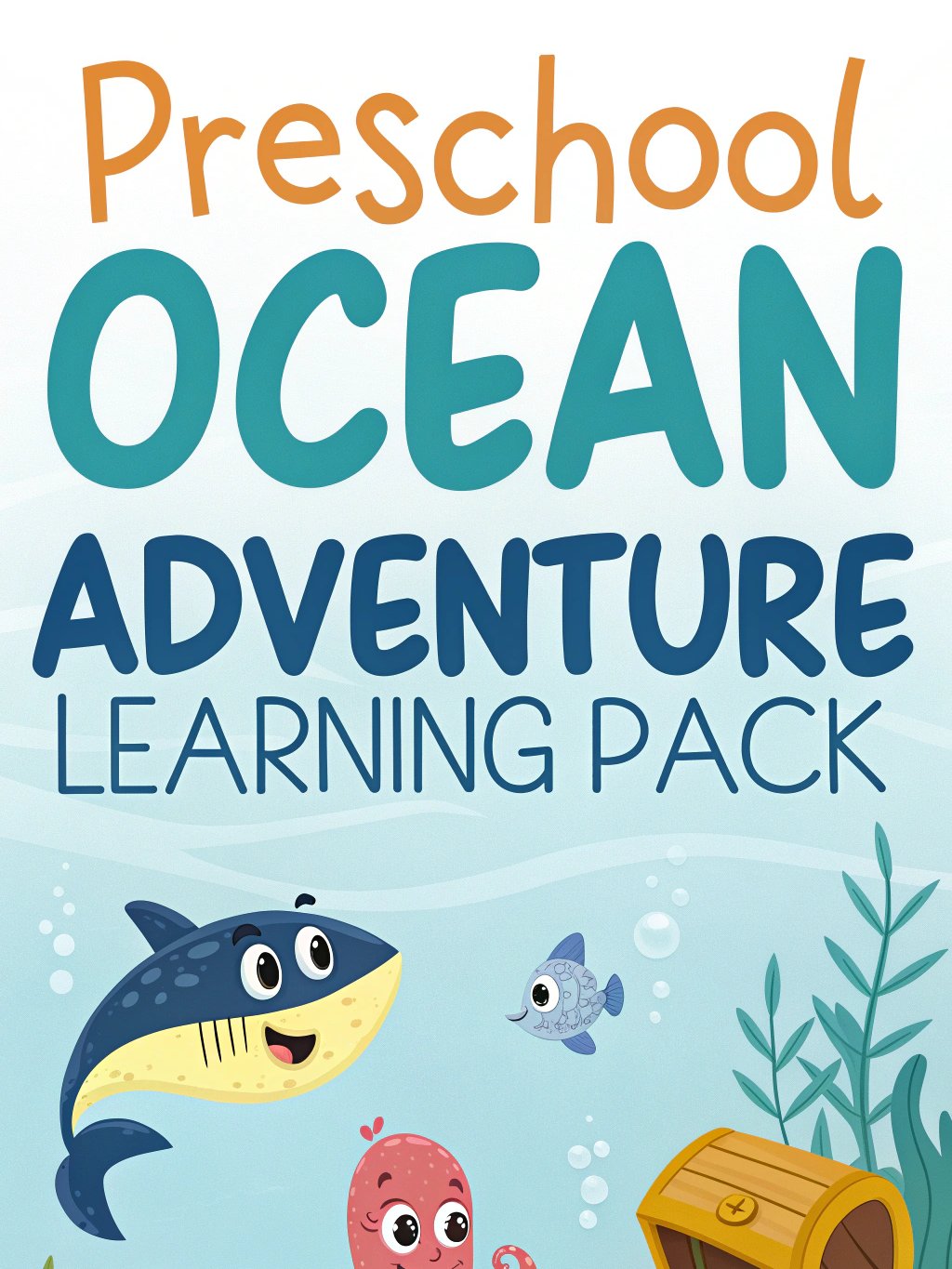 Preschool Ocean Adventure Learning Pack. product image (4)