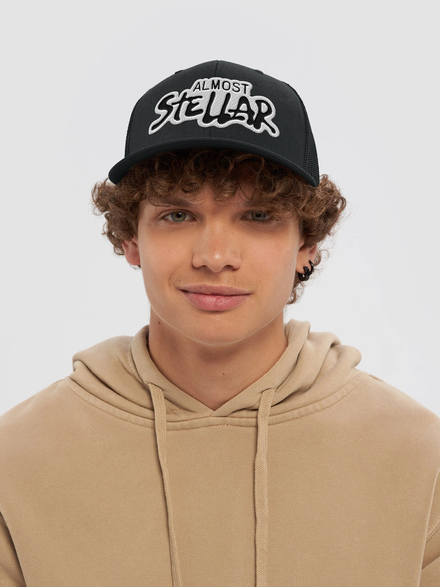 Embroidered Trucker Hat - Almost Stellar Logo product image (5)