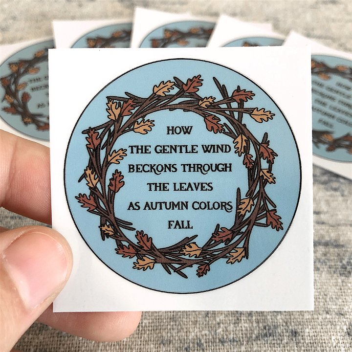 Gentle Wind - 2" Vinyl Sticker product image (1)