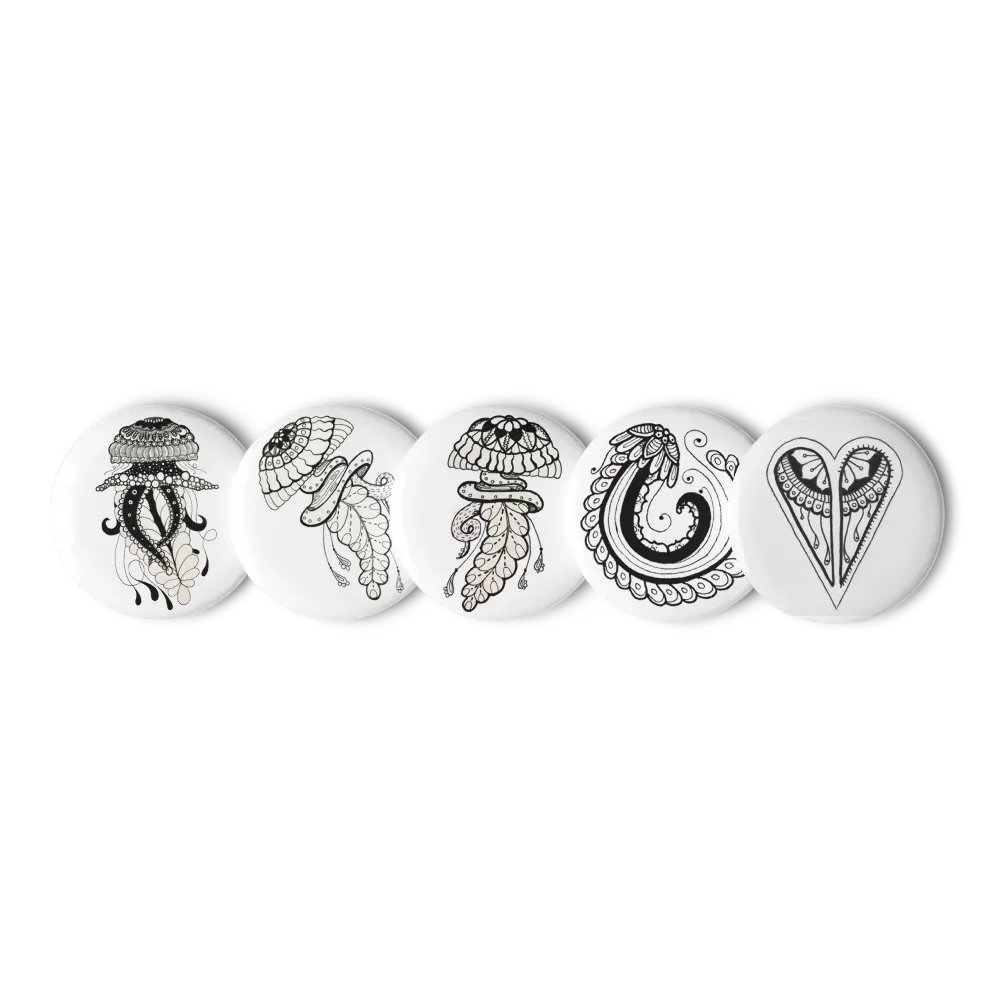 ElegantJellyfishPinButtonSet product image (4)