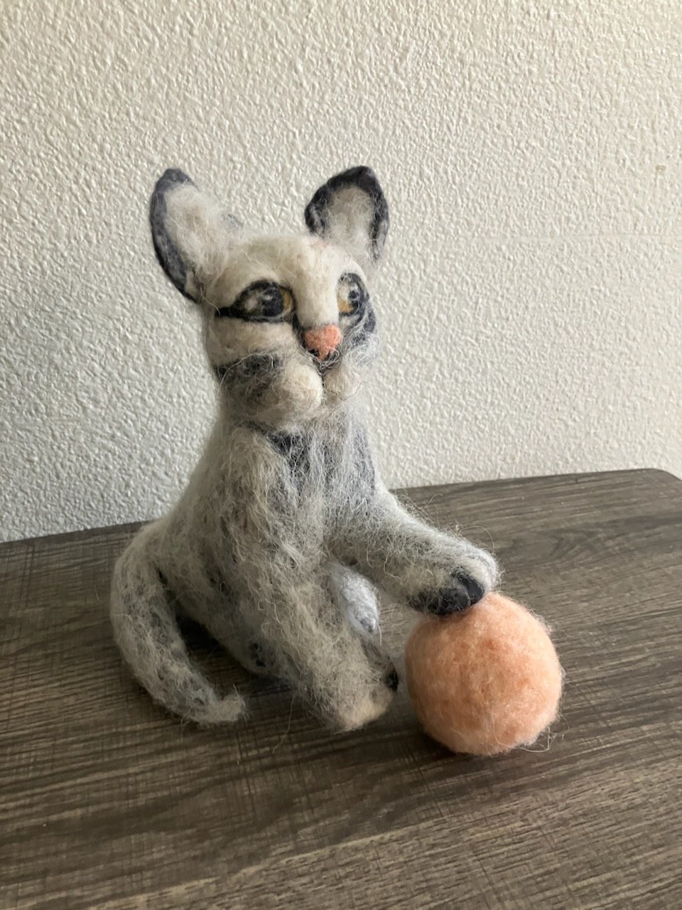 Needle Felted - The "Peaches & Cream" Artist Cat product image (5)