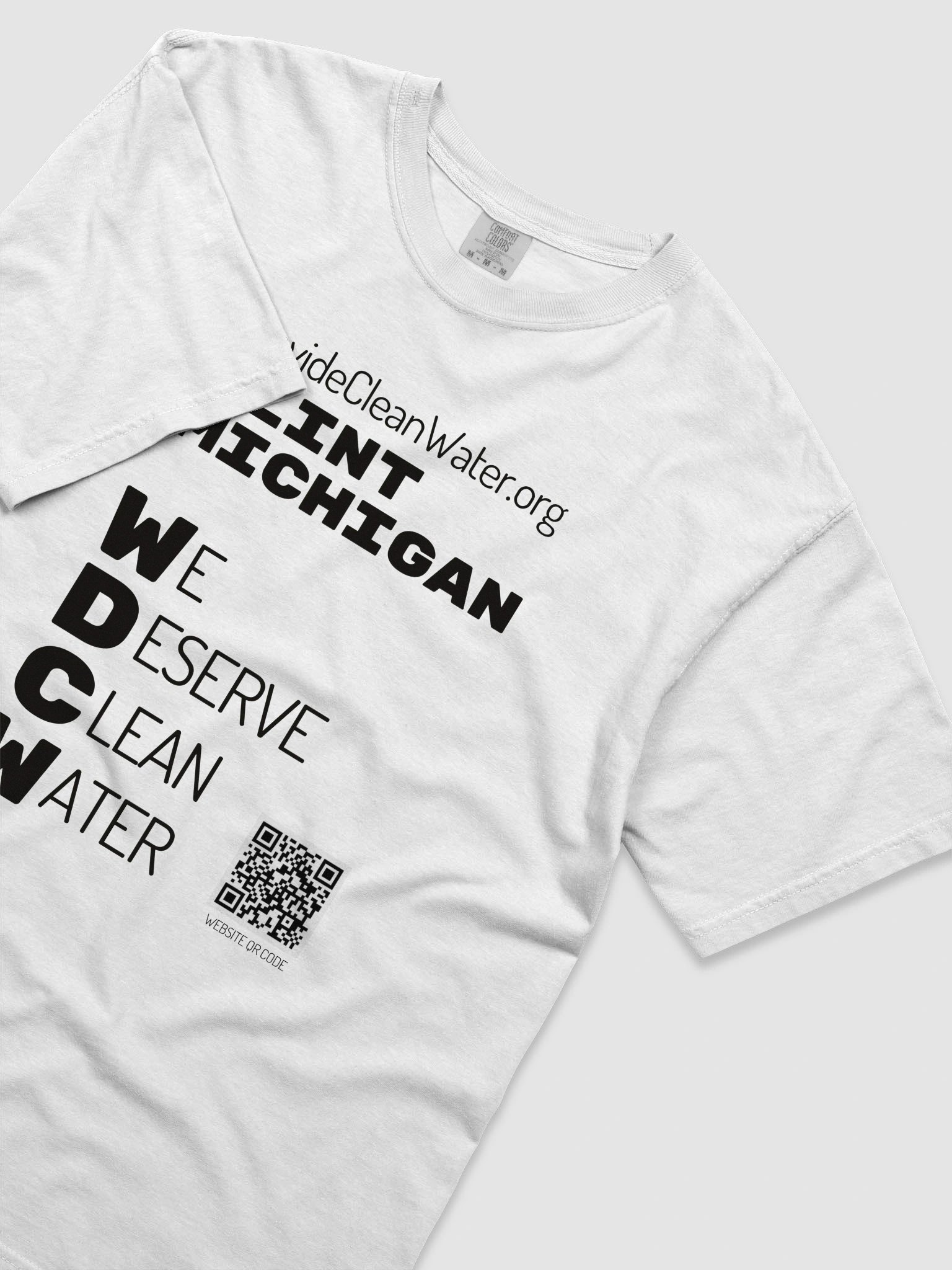 Flint, MI WDCW White T-Shirt product image (5)