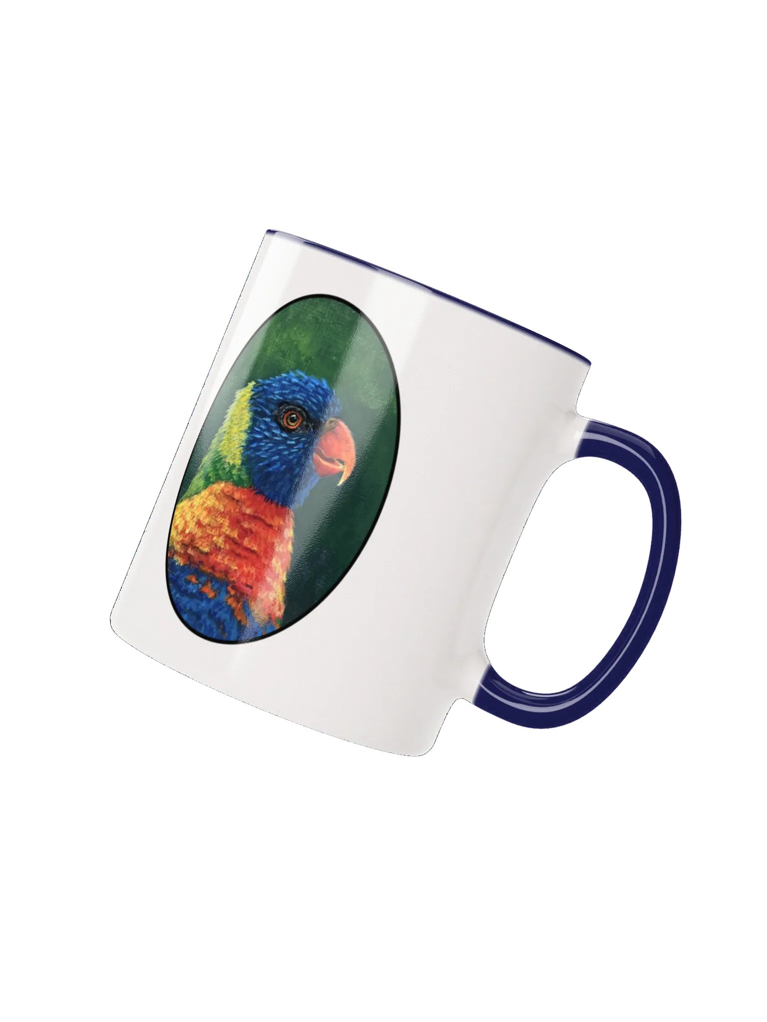Vibrant Rainbow Lorikeet Ceramic Mug product image (10)