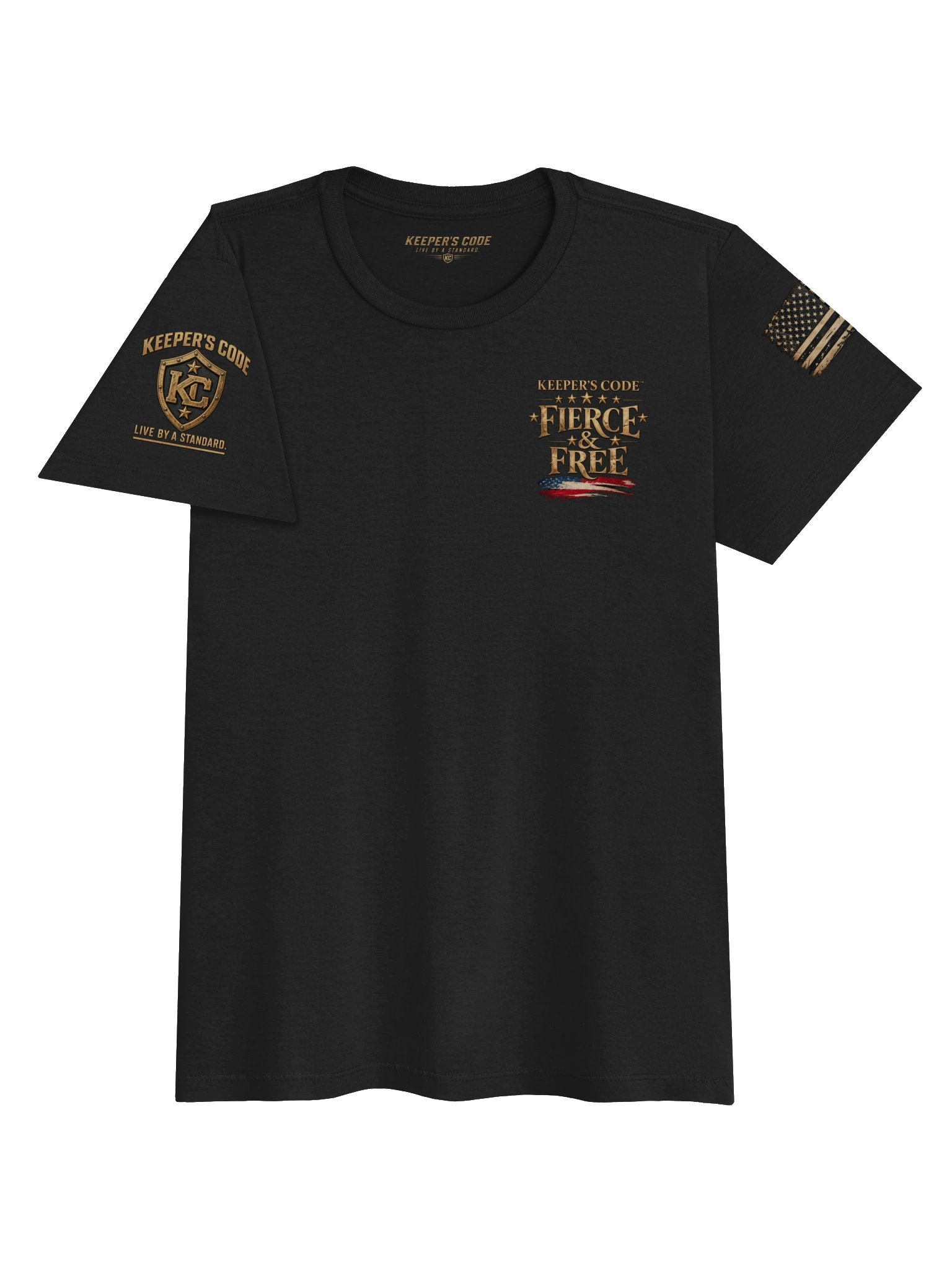 Keeper’s Code™ Women’s Fierce & Free American Eagle Graphic T-Shirt product image (5)