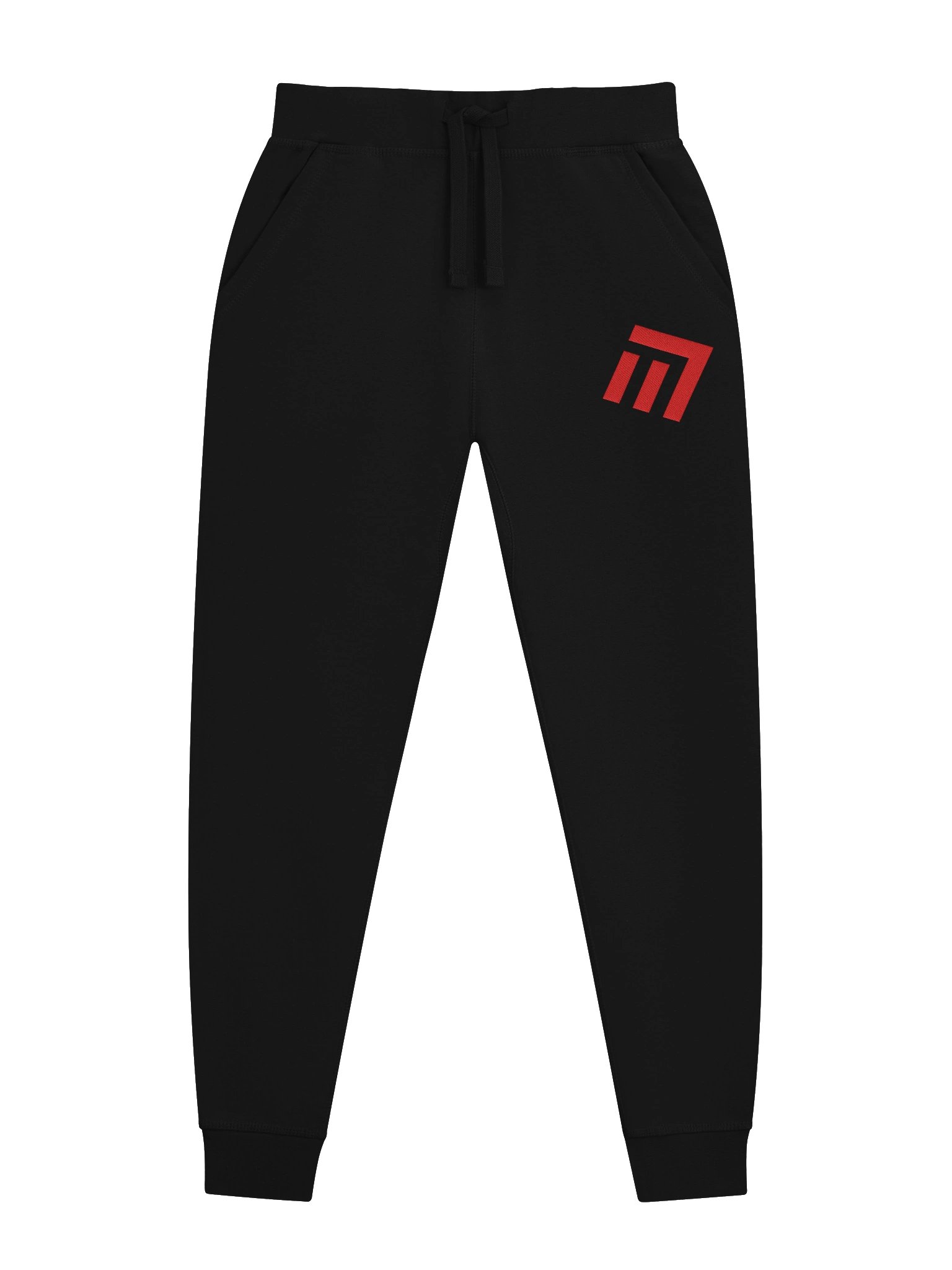 Red M Logo Emblem Fleece Joggers UNISEX product image (1)