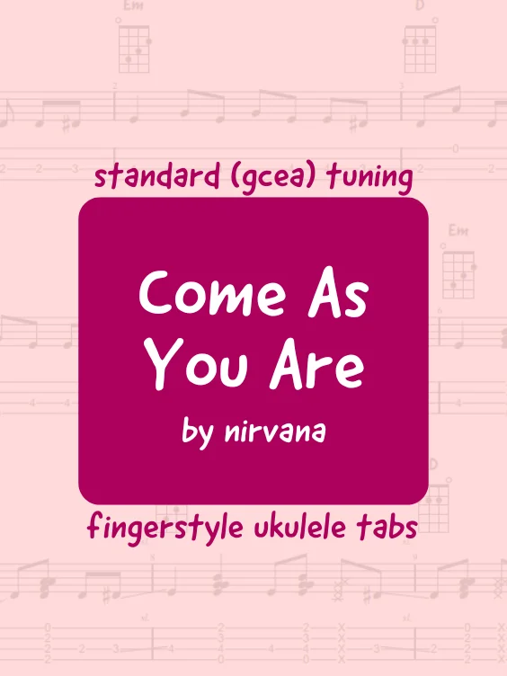 Nirvana - Come As You Are (uke tabs) product image (1)