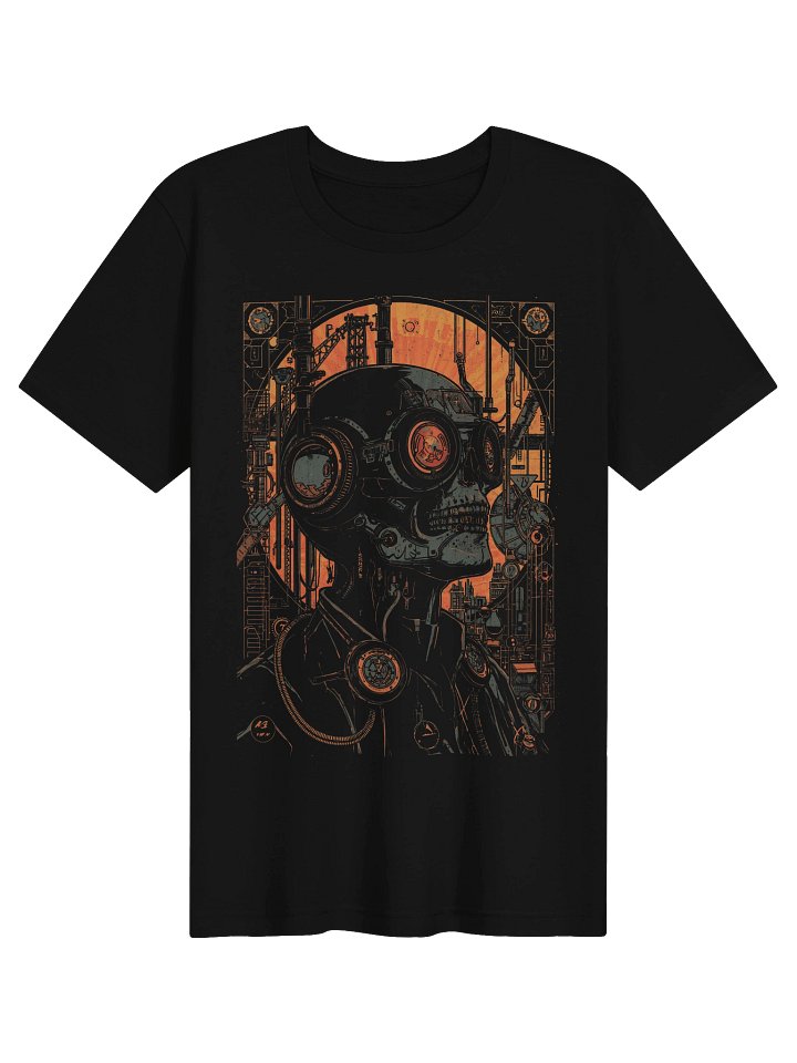 Cyberpunk Cyborg Bust Lightweight T-Shirt product image (1)