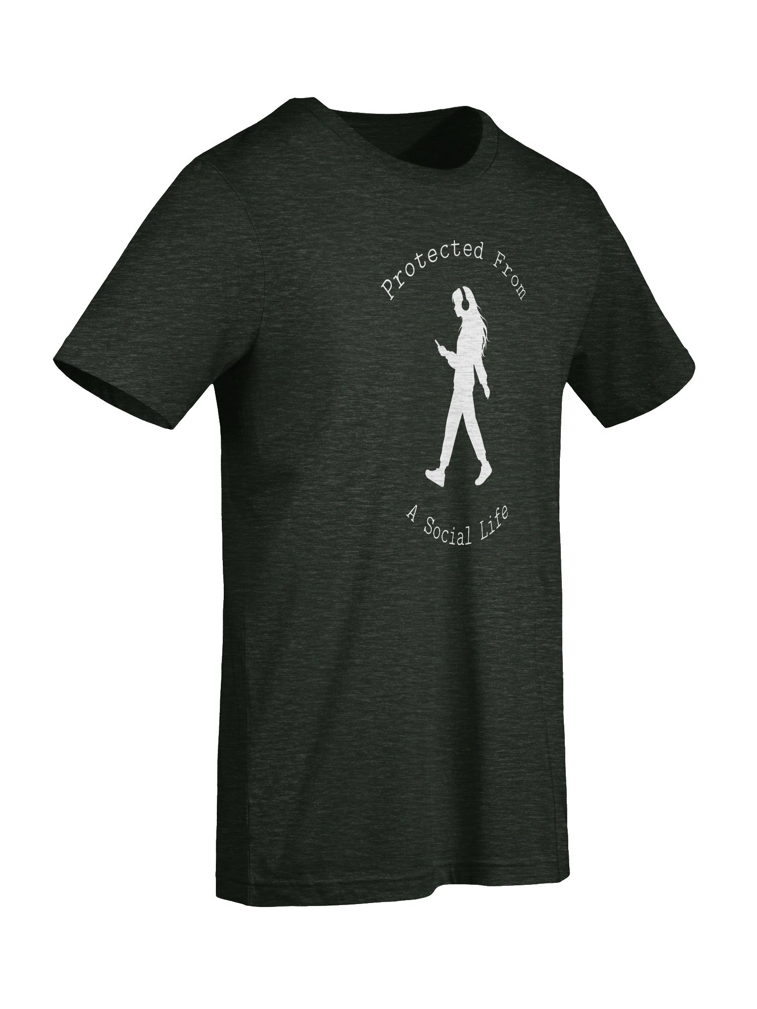 P.F.A.S.L. Girl Silhouette T-Shirt (Dark) product image (7)