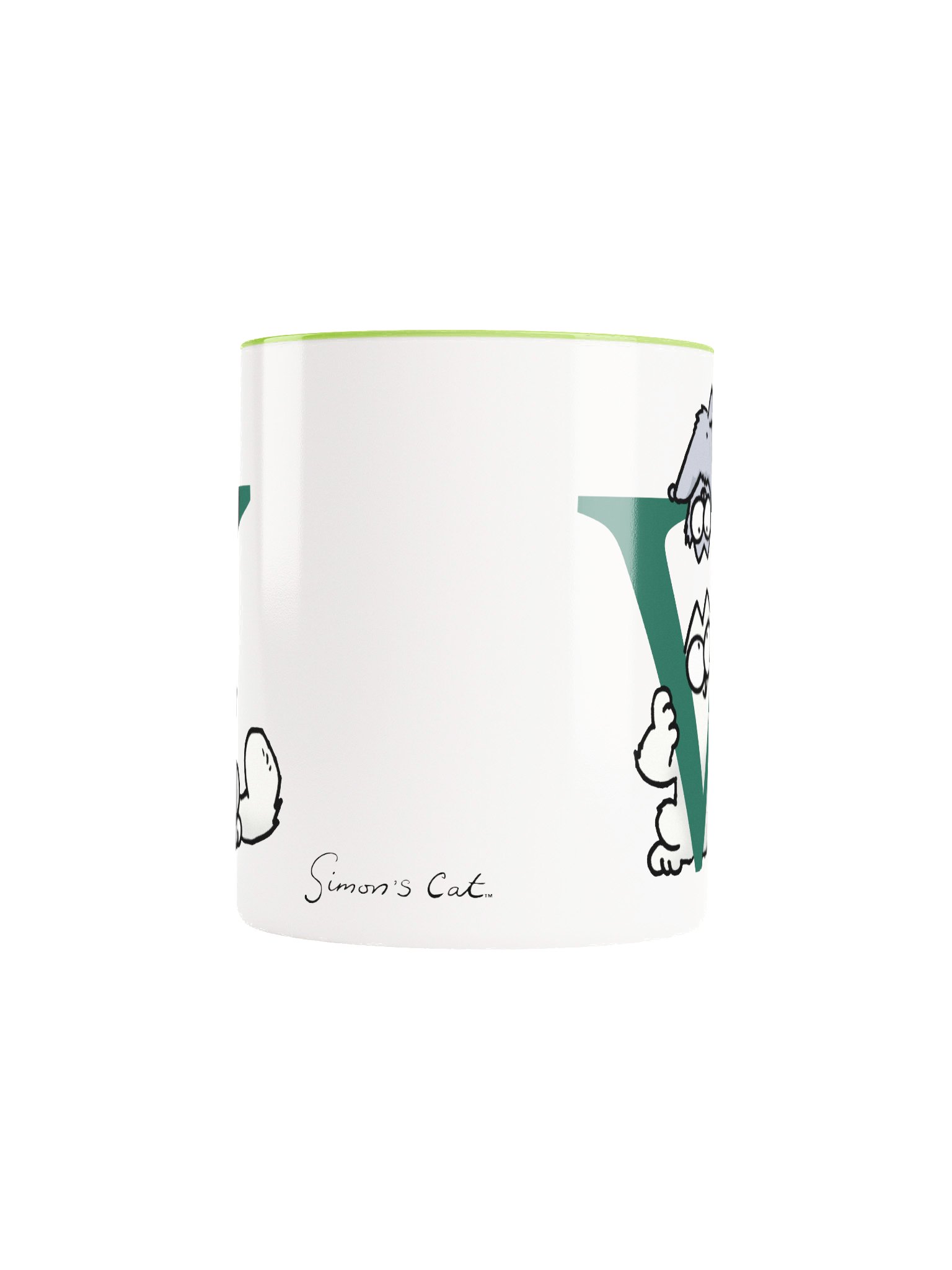 Cat Monogram Mug - V product image (5)