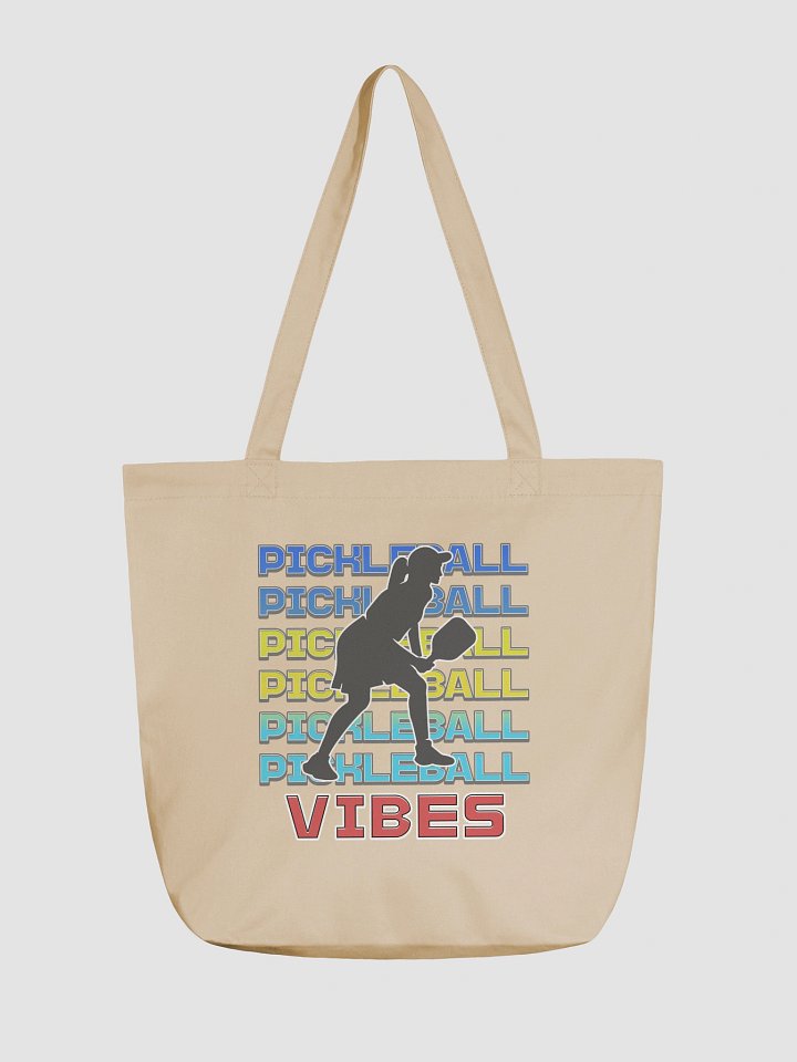 Pickleball Vibes Line Female Eco Tote Bag product image (2)