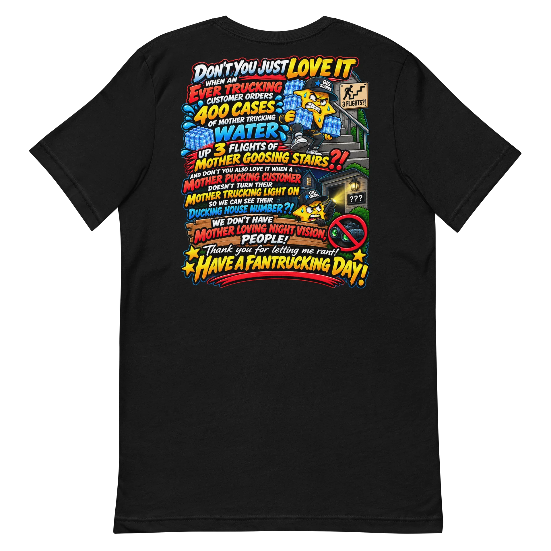 No Night Vision – Giggin & Ranting Tee product image (6)
