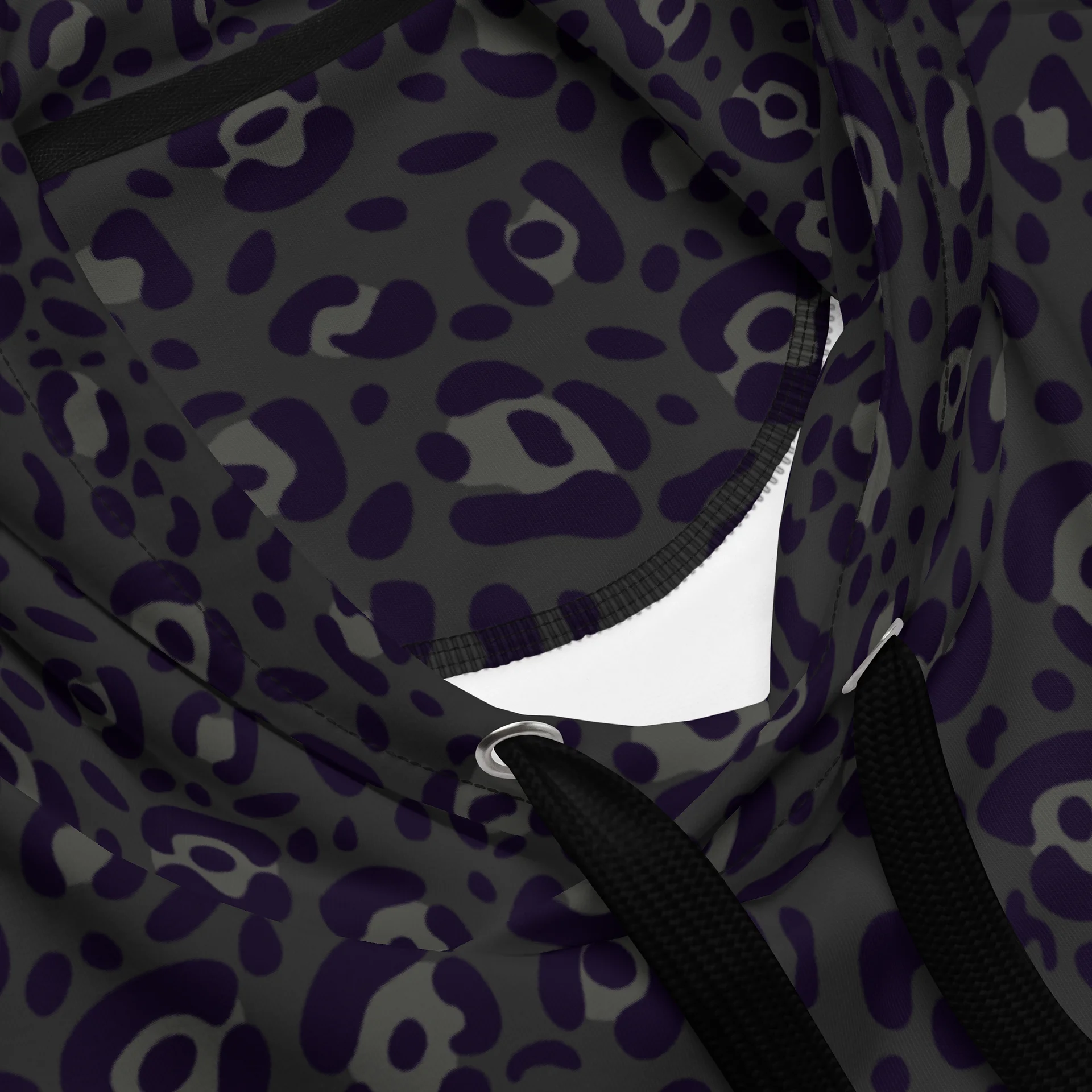 Comfortable Sustainable Hoodie with Bold Black Leopard Print product image (4)