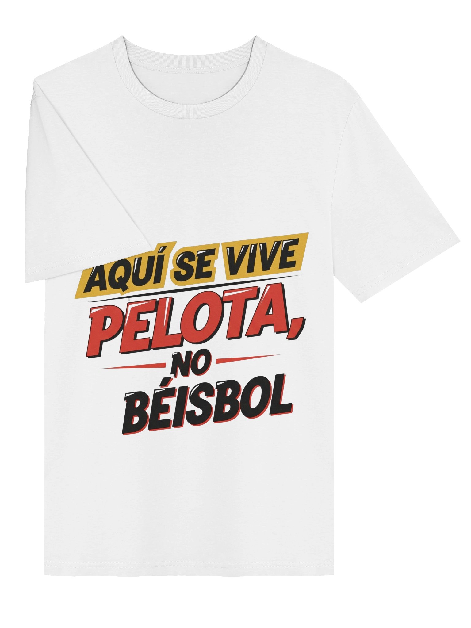 Camiseta "Aquí se Vive Pelota, No Béisbol" - Diseño Exclusivo product image (3)