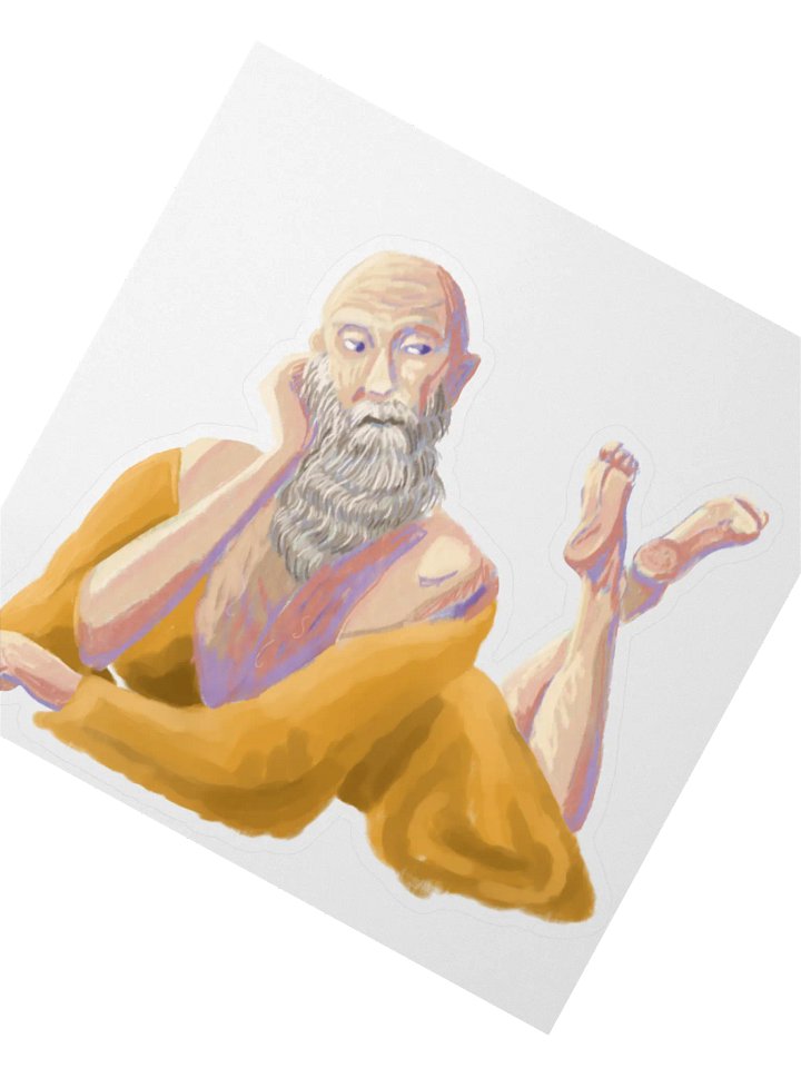 Sultry Wizard Pinup Sticker (1) product image (2)