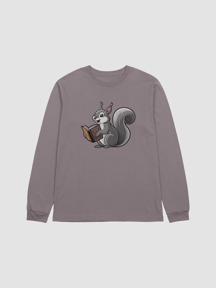 Whimsical Reader Squirrel Long Sleeve Tee product image (1)