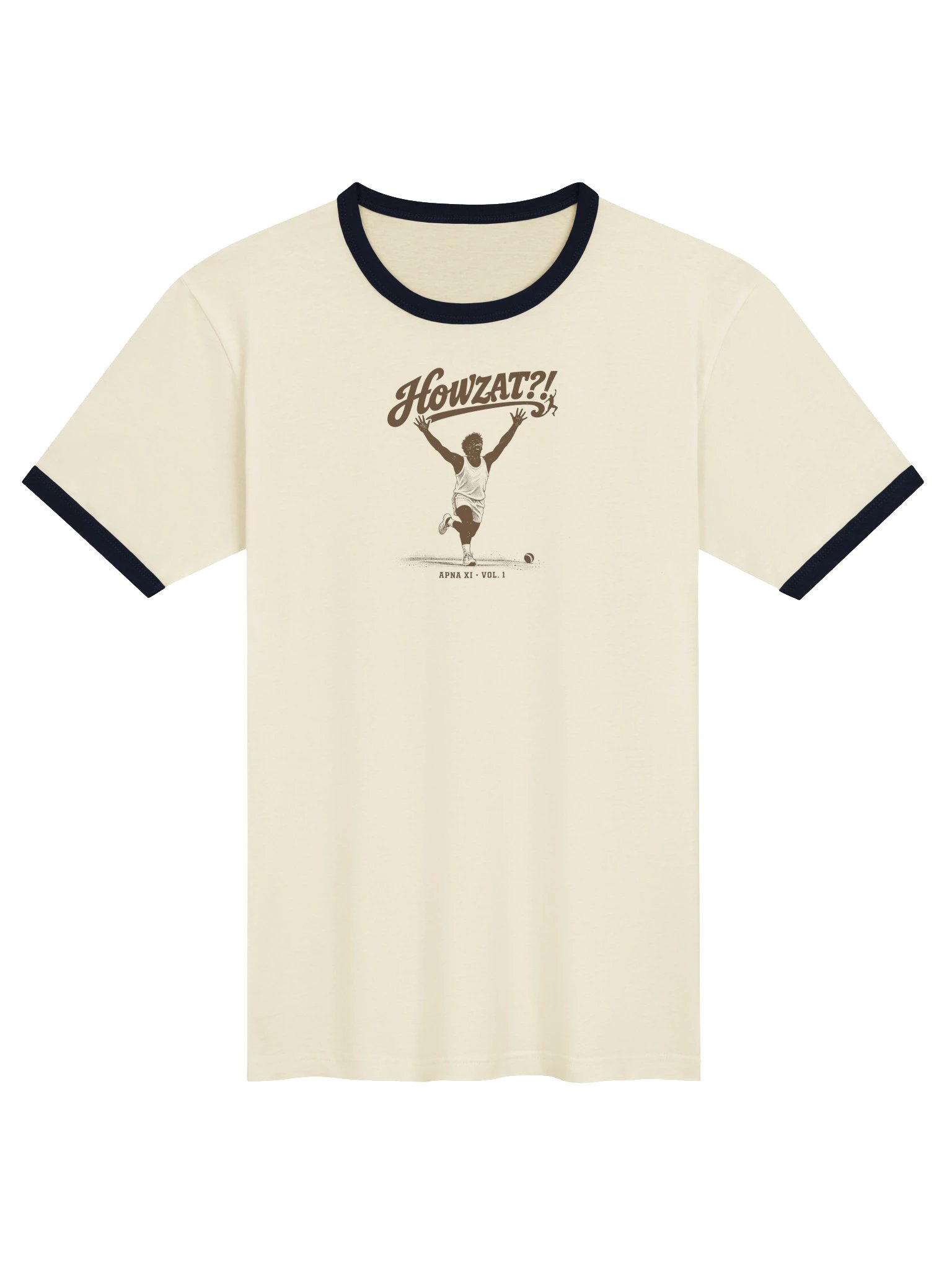 Howzat?! (Ringer Tee, Front) product image (1)