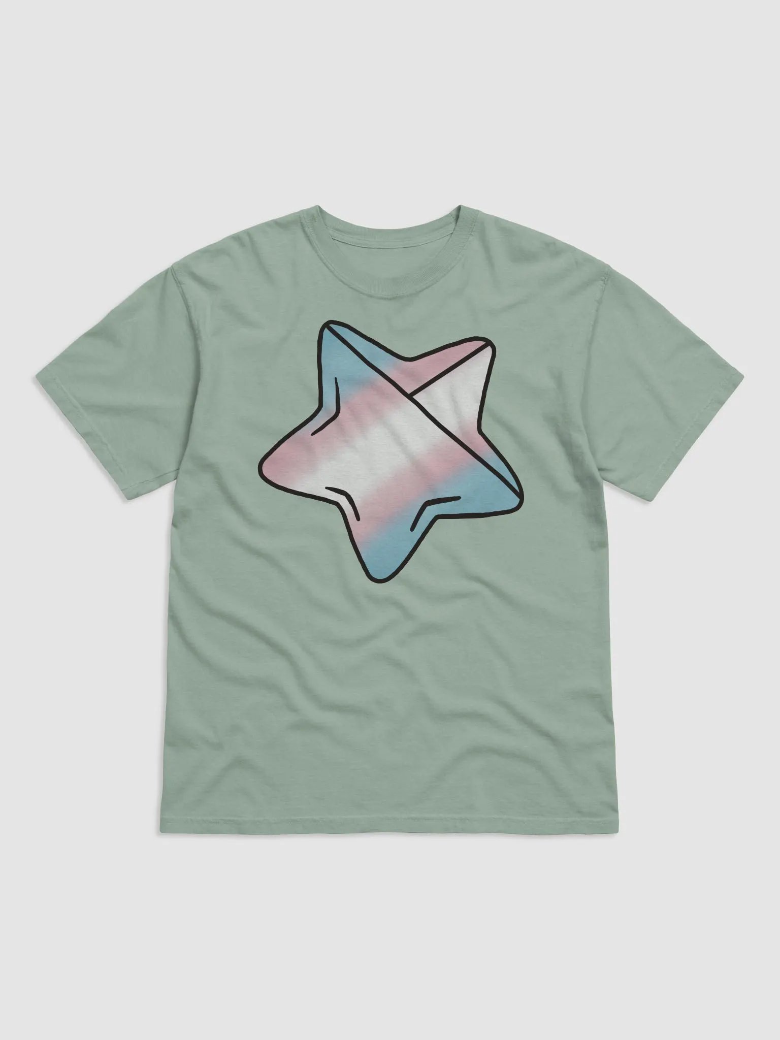Trans Pride Folding Star T Shirt product image (5)