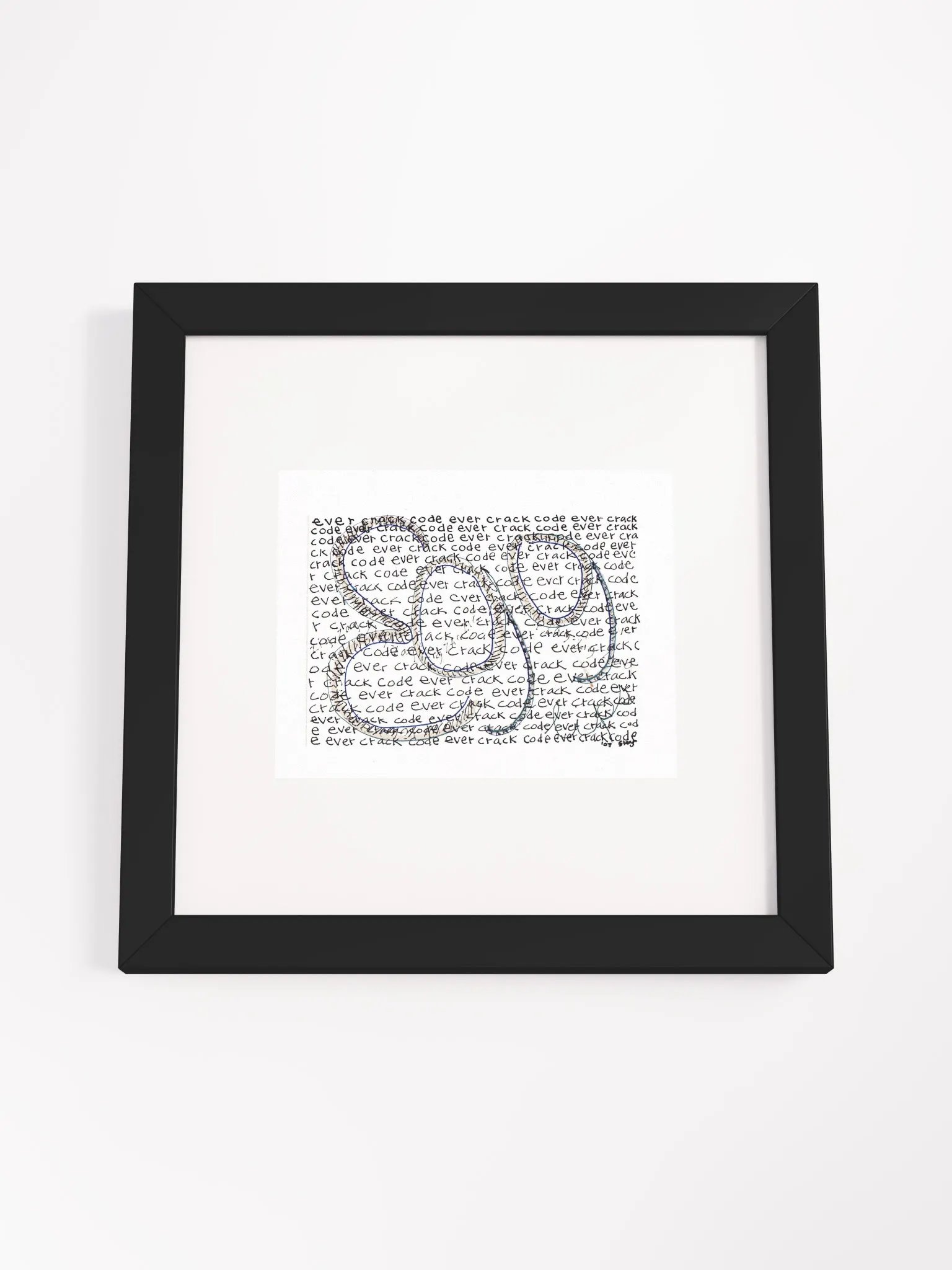 ever crack code egg Panel Card Print Framed product image (3)