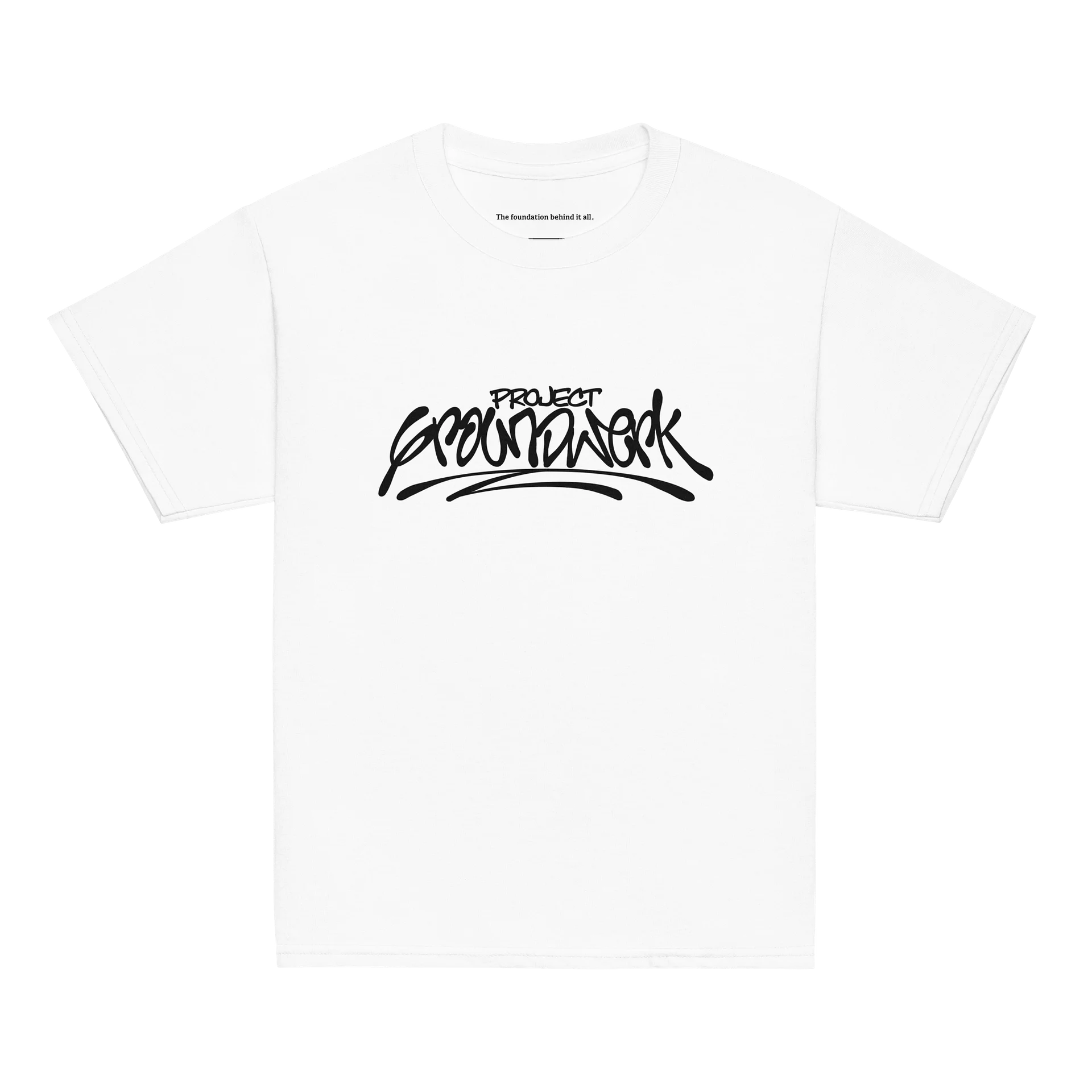Project Groundwerk Classic Logo Youth Classic White Tee product image (1)