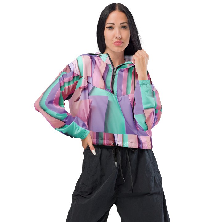 Pastel Geometric Dream Women's Windbreaker product image (1)