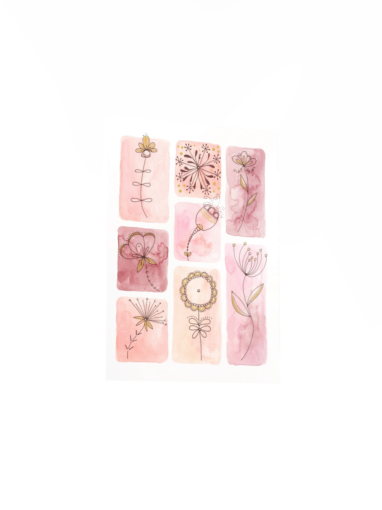 Whimsical Flower Doodle Poster 2 product image (25)